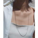 シルバー | シンプルチェーンミドルネックレス ネックレス デザインチェーン | Pierrot