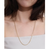 ゴールド | シンプルダブルチェーンクラスプネックレス ネックレス チェーン | Pierrot