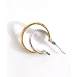 バイカラーリングメタルピアス ピアス フープピアス バイカラー連 ゴールド | Pierrot | 詳細画像4