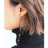 [silver925]パールチェーンロングピアス ピアス チェーンピアス | Pierrot | 詳細画像10 