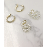 2wayパールモチーフフープピアス ピアス パール | Pierrot | 詳細画像6