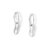 シルバー | オーバルダブルリングピアス ピアス オーバルリング | Pierrot