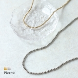 ブラスビーズミドルネックレス ネックレス アクセサリー | Pierrot | 詳細画像1