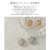 メタルフラワードームピアス ピアス アクセサリー | Pierrot | 詳細画像2
