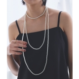 ホワイト | [RASW]マキシレングスビーズネックレス 高品質 パール | Pierrot