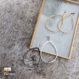 ドロップフープピアス ピアス ドロップ | Pierrot | 詳細画像1