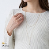 オーバルリング2連ネックレス ネックレス 2連 | Pierrot | 詳細画像1