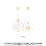 アシンメトリークリアボールピアス ピアス トレンド | Pierrot | 詳細画像4 