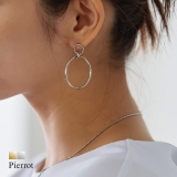 ダブルリングピアス ピアス ダブルリング | Pierrot | 詳細画像1