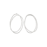 シルバー | オーバルライナーピアス ピアス アクセ | Pierrot