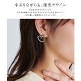 ハーフパールハートピアス ピアス パール | Pierrot | 詳細画像2 