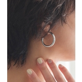 シルバー | stainlessパイプフープピアス ピアス 金属アレルギー | Pierrot