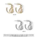 ツイストシルエットフープピアス フープ ピアス | Pierrot | 詳細画像4