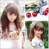 さくらんぼヘアピン ヘアアクセサリー ヘアアクセ | Pinky&Refine | 詳細画像1