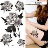黒牡丹 渋いモード タトゥーシール | Pinky&Refine | 詳細画像3 