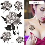 黒牡丹 渋いモード タトゥーシール | Pinky&Refine | 詳細画像1 