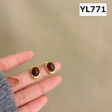 スタッドピアス アクセサリー 琥珀色 | PlusNao | 詳細画像2 