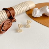 ピアス ラインストーン リボン | PlusNao | 詳細画像5 