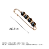 ブローチ カブトピン フェイクパール | PlusNao | 詳細画像11