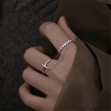 オープンリング チェーン ダブルリング | PlusNao | 詳細画像2