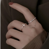 オープンリング チェーン ダブルリング | PlusNao | 詳細画像3