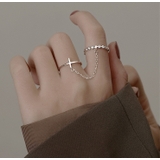 オープンリング チェーン ダブルリング | PlusNao | 詳細画像5