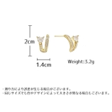 ピアス ハーフフープピアス レディース | PlusNao | 詳細画像12