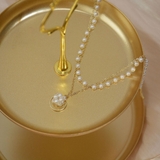 パール調ネックレス 2連チョーカー ペンダント | PlusNao | 詳細画像10 