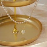 パール調ネックレス 2連チョーカー ペンダント | PlusNao | 詳細画像11 