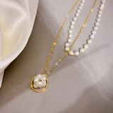 パール調ネックレス 2連チョーカー ペンダント | PlusNao | 詳細画像14 