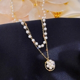 パール調ネックレス 2連チョーカー ペンダント | PlusNao | 詳細画像16 