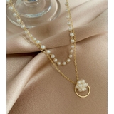 パール調ネックレス 2連チョーカー ペンダント | PlusNao | 詳細画像8 