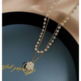 パール調ネックレス 2連チョーカー ペンダント | PlusNao | 詳細画像9 