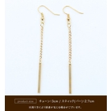 フックピアス バーピアス チェーン | PlusNao | 詳細画像8 