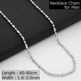ネックレスチェーン メンズ 幅 | PlusNao | 詳細画像1 
