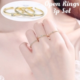 指輪 オープンリング 3点セット | PlusNao | 詳細画像1