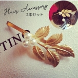 ヘアピン ヘアアクセサリー 2本セット | PlusNao | 詳細画像1 