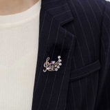 ブローチ ラインストーン 音符 | PlusNao | 詳細画像2