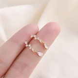 スタッドピアス ラインストーン レディース | PlusNao | 詳細画像2 