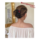 ヘアクリップ ポニーリング シュシュ風 | PlusNao | 詳細画像3