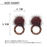 レディース スタッドピアス フェイクファーピアス | PlusNao | 詳細画像9 