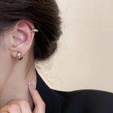 フープイヤリング ノンホールピアス スタッドピアス | PlusNao | 詳細画像5 