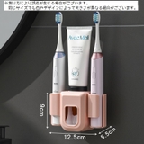 歯ブラシホルダー 歯磨き粉ディスペンサー 壁掛け | PlusNao | 詳細画像12