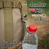 ペットボトルホルダー 2個セット カラビナ付き | PlusNao | 詳細画像1