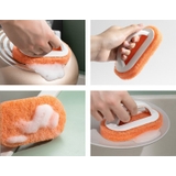 浴室掃除用スポンジ 同色4個セット ハンドル付き | PlusNao | 詳細画像5