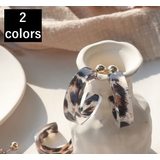 ピアス クリア ヒョウ柄 | PlusNao | 詳細画像1