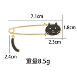 猫ブローチ キルトピン ストールピン | PlusNao | 詳細画像7