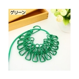 クリップ付き物干し 物干しロープ 12ピンチ | PlusNao | 詳細画像6 