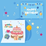 バースデーカード グリーティングカード 誕生日カード | PlusNao | 詳細画像6 