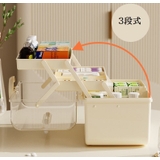 救急箱 薬箱 3段 | PlusNao | 詳細画像5